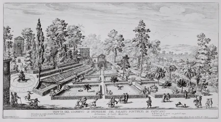 The Pleasure Garden and Pavilion of Pope Pius IV at the Vatican Palace